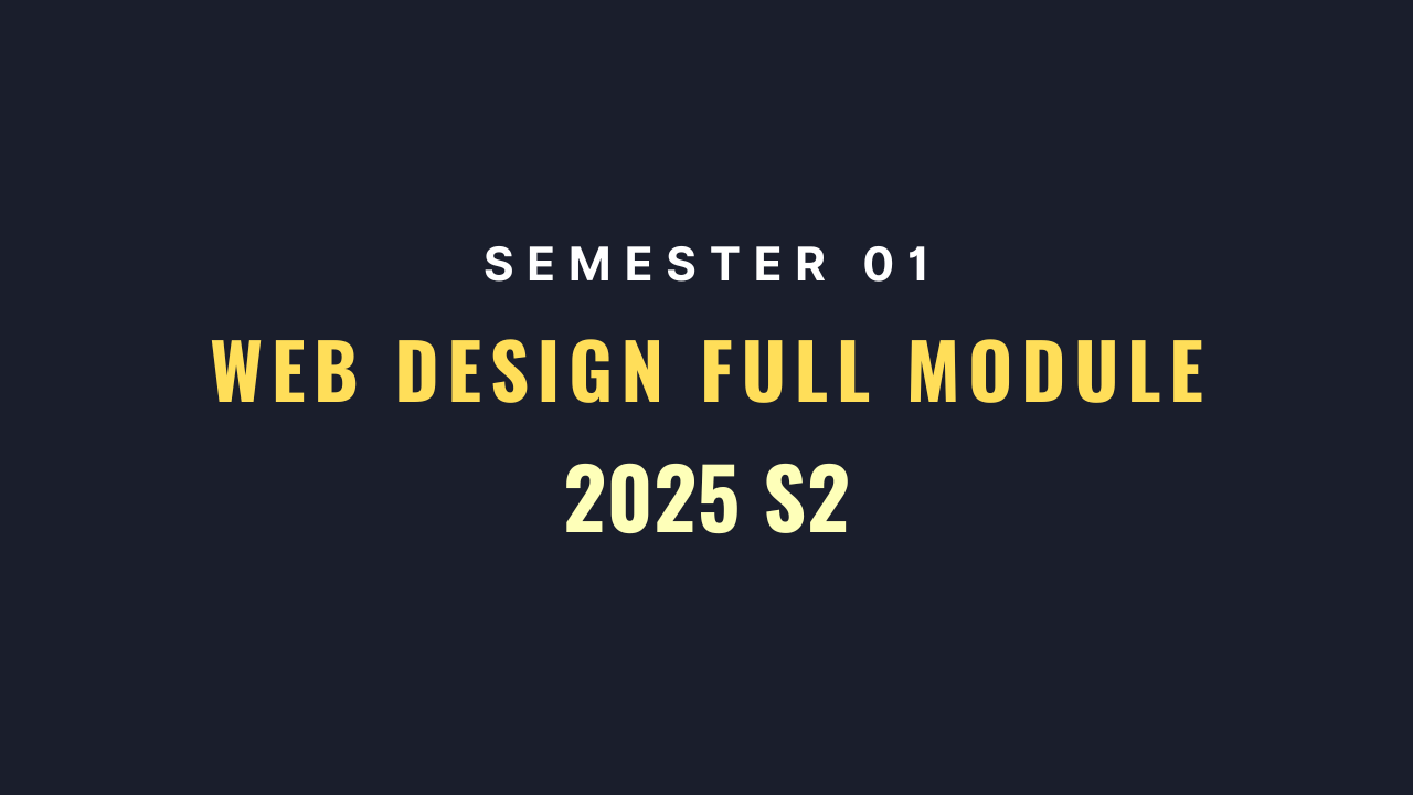Web design 25S2